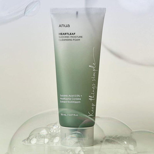 [Anua] HEARTLEAF SUCCINIC MOISTURE CLEANSING FOAM