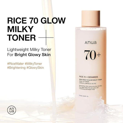 [Anua] RICE 70 GLOW MILKY TONER