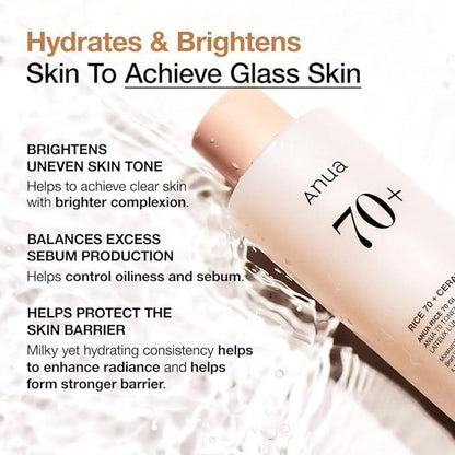 [Anua] RICE 70 GLOW MILKY TONER