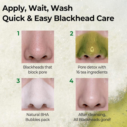 [Some By Mi] Bye Bye Blackhead 30 Days Miracle Green Tea Tox Bubble Cleanser 120g
