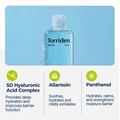 [Torriden] Dive-in Low Molecular Hyaluronic Acid Toner 300ml