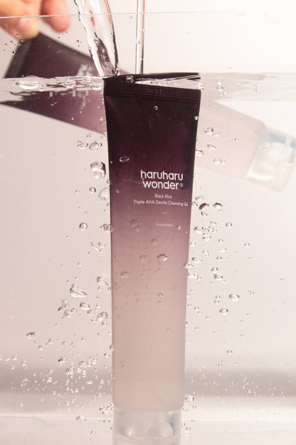 [haruharuwonder] Black Rice Triple AHA Gentle Cleansing Gel Unscented 100ml