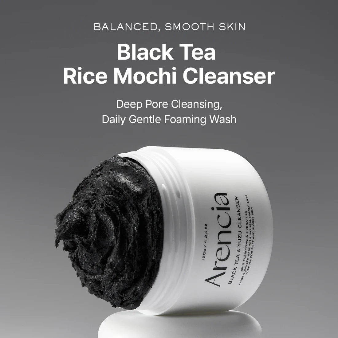 [Arencia] Black Tea Rice Mochi Cleanser 120g