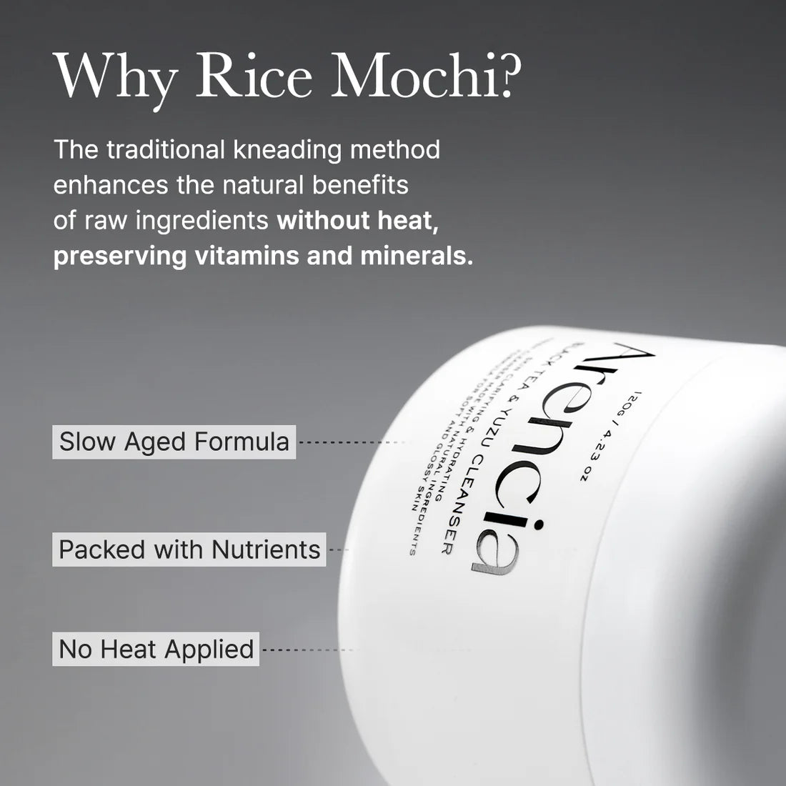 [Arencia] Black Tea Rice Mochi Cleanser 120g