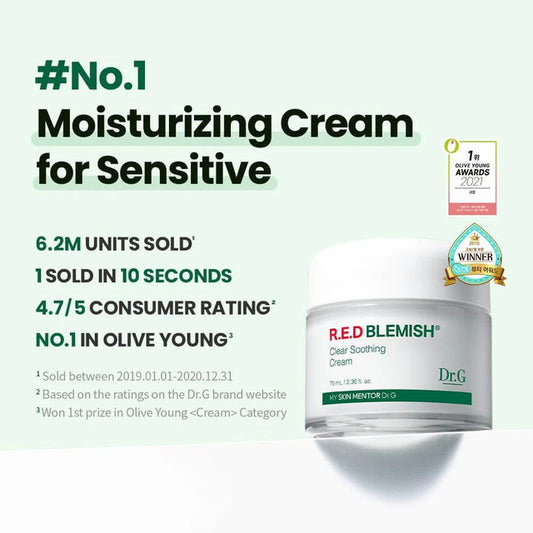 [Dr.G] R.E.D Blemish Clear Soothing Cream 70ml