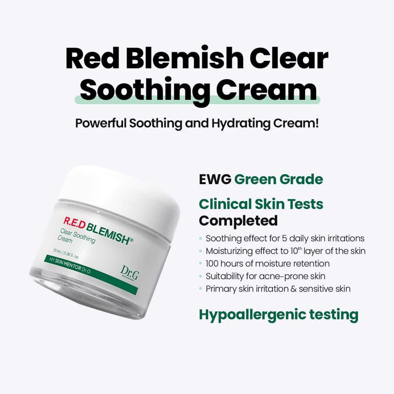 [Dr.G] R.E.D Blemish Clear Soothing Cream 70ml