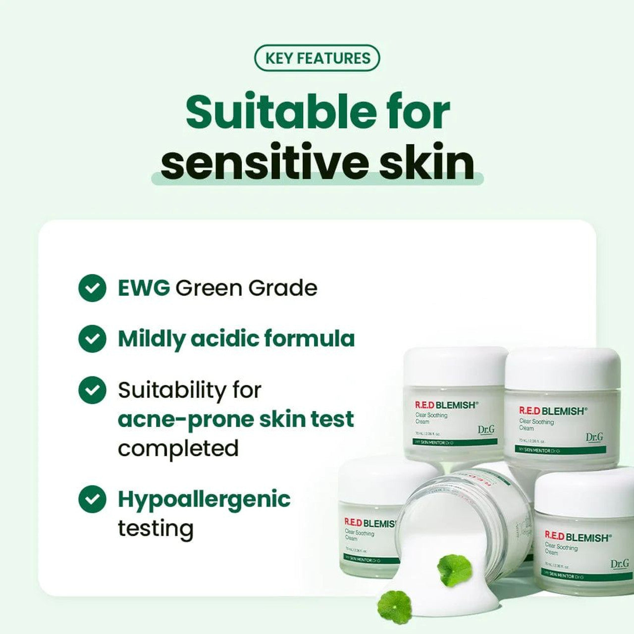 [Dr.G] R.E.D Blemish Clear Soothing Cream 70ml