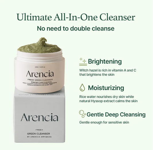 [Arencia] Fresh Green Rice Mochi Cleanser 120g