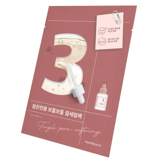 [Numbuzin] No.3 Tingle-Pore Softening Sheet Mask 27g