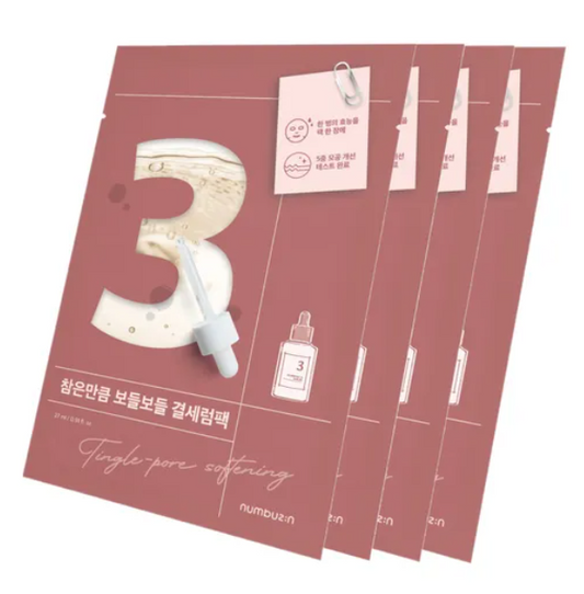 [Numbuzin] No.3 Tingle-Pore Softening Sheet Mask 27g