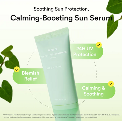 [Abib] Heartleaf Mild Sunscreen Relief Tube 50ml