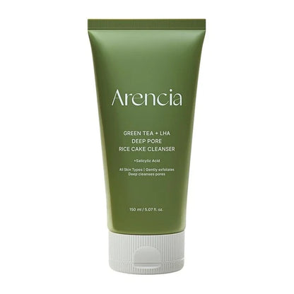 [Arencia] Green Tea + LHA Deep Pore Rice Cake Cleanser 150ml