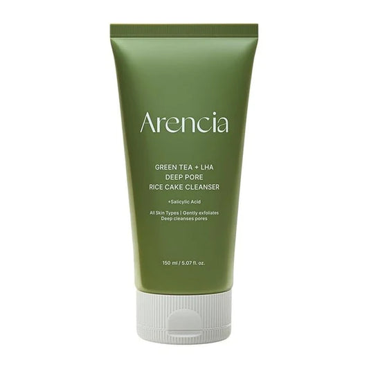 [Arencia] Green Tea + LHA Deep Pore Rice Cake Cleanser 150ml