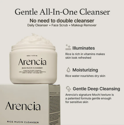 [Arencia] Rice Mucin Cleanser 120g