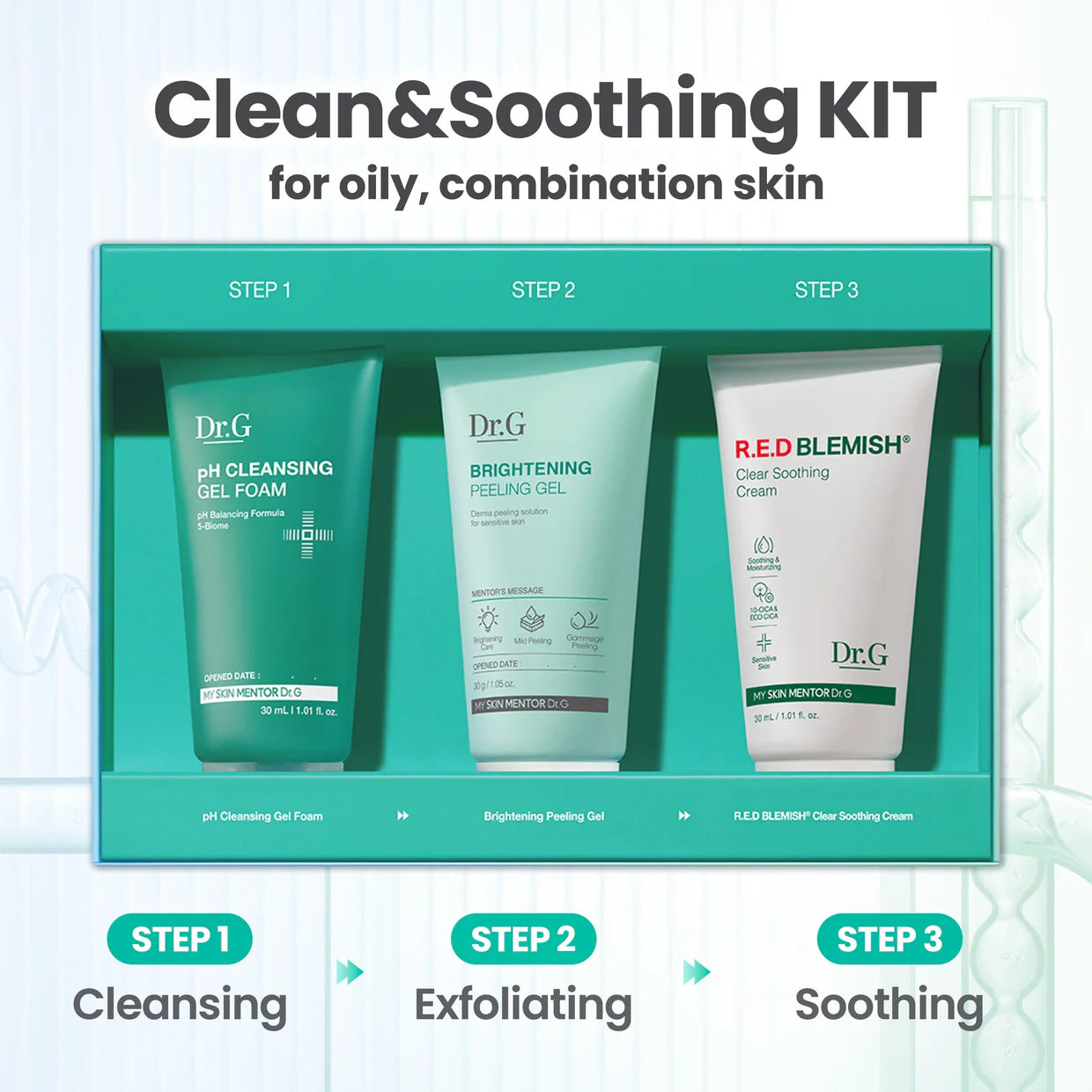 [Dr.G] R.E.D Blemish Clean And Soothing Trial Kit 30ml