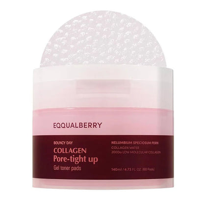 [Eqqualberry] Collagen Pore Tight Up Gel Toner Pads (60 sheets)