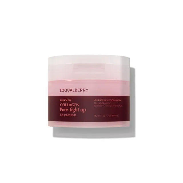 [Eqqualberry] Collagen Pore Tight Up Gel Toner Pads (60 sheets)