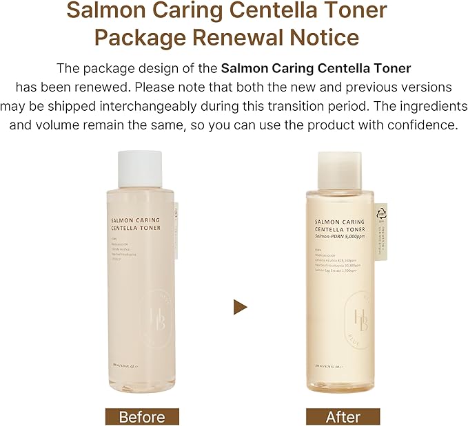 [Heveblue] Salmon Caring Centella Toner 200ml