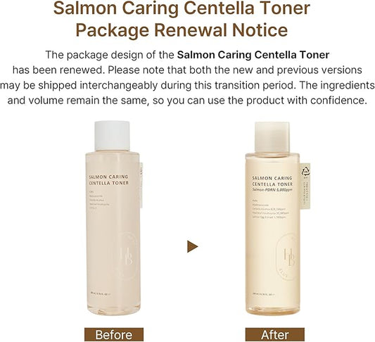 [Heveblue] Salmon Caring Centella Toner 200ml