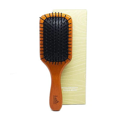 [La'dor] Middle Wooden Paddle Brush 1 Pc