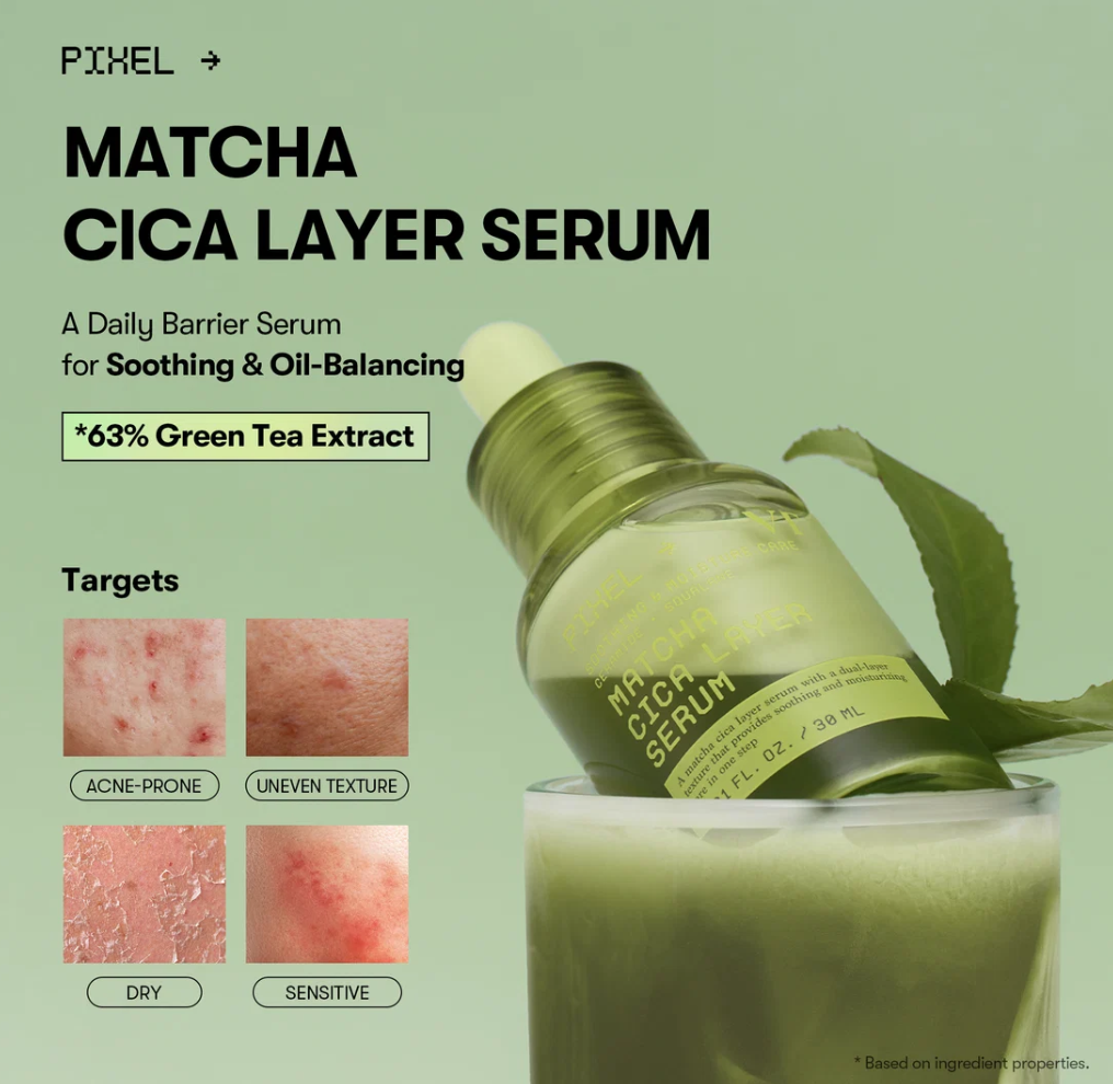 [VT Cosmetics] Matcha Cica Layer Serum 30ml