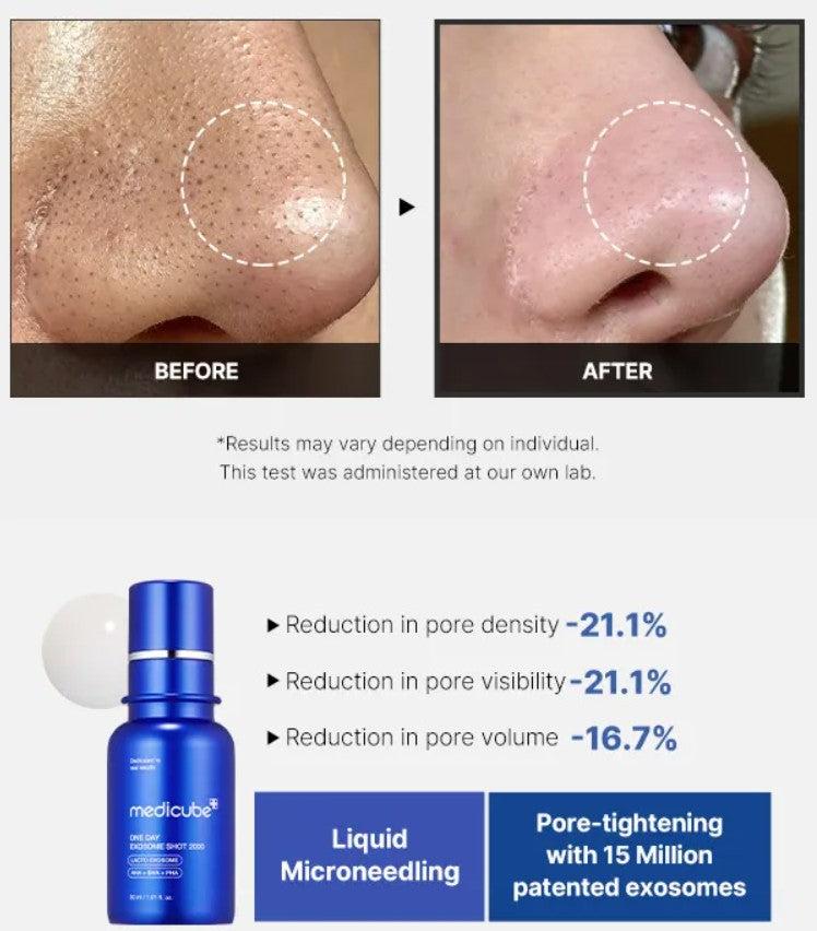 [Medicube] One Day Exosome Shot Pore Ampoule 7500 30ml