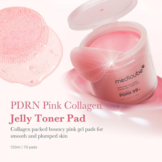 [Medicube] PDRN Pink Collagen Toning Gel Toner Pad (70 Pads)