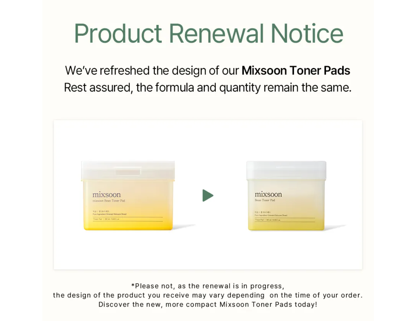 [Mixsoon] Bean Toner Pad (70 Pads) 280ml