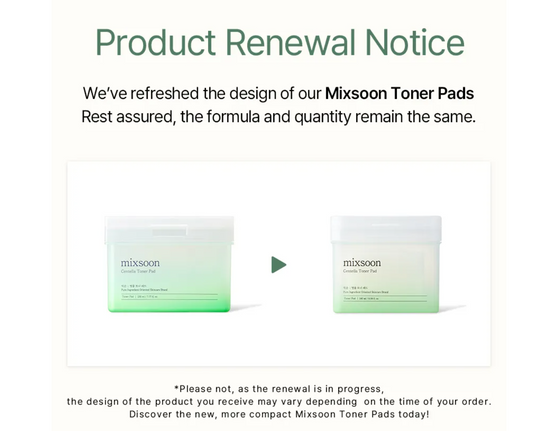 [Mixsoon] Centella Toner Pad (120 Pads) 230ml