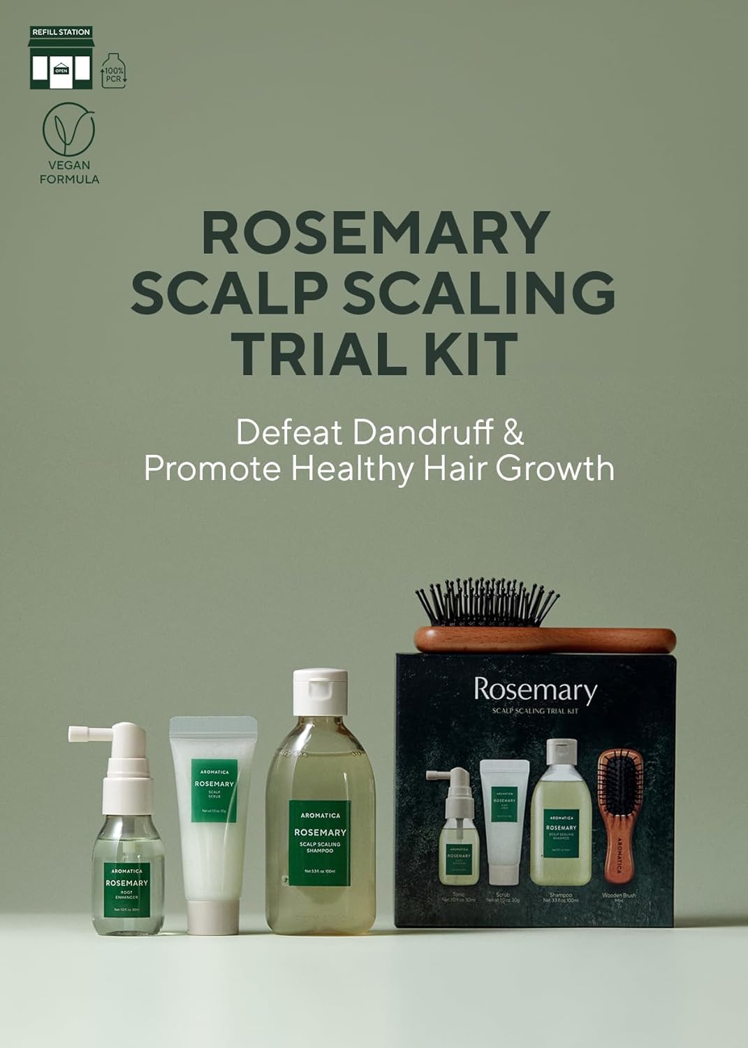 [Aromatica] Rosemary Scalp Scaling Trial Kit