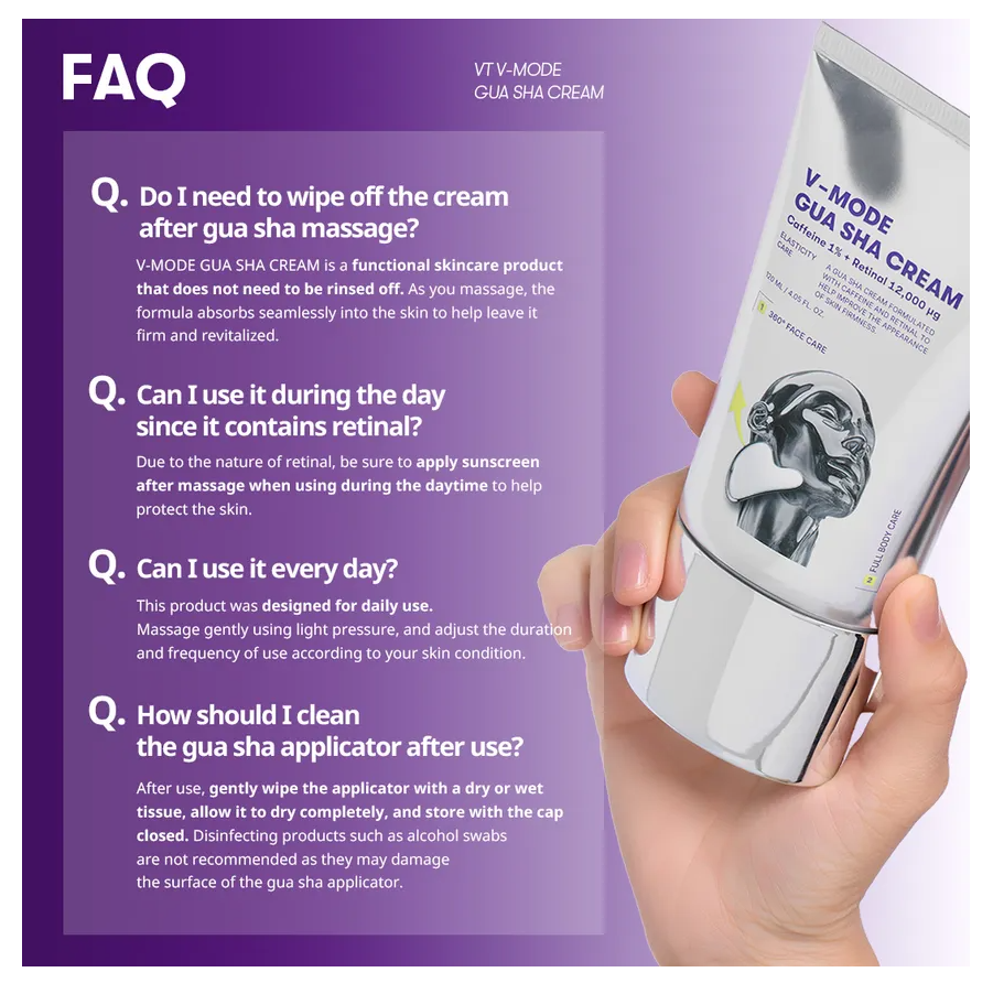 [VT Cosmetics] V-Mode Gua Sha Cream 120ml
