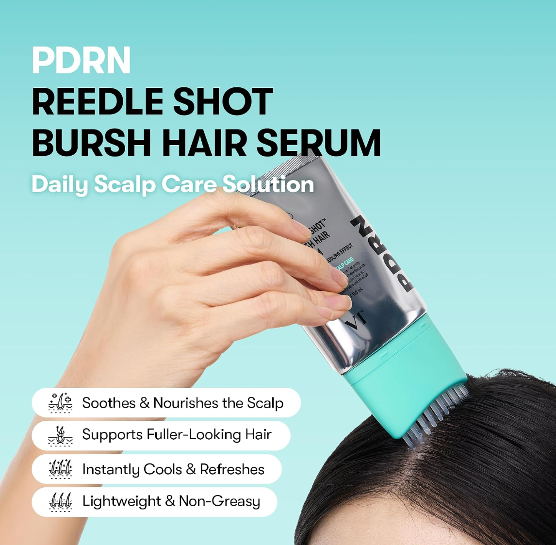 [VT Cosmetics] PDRN Reedle Shot Brush Hair Serum 100ml